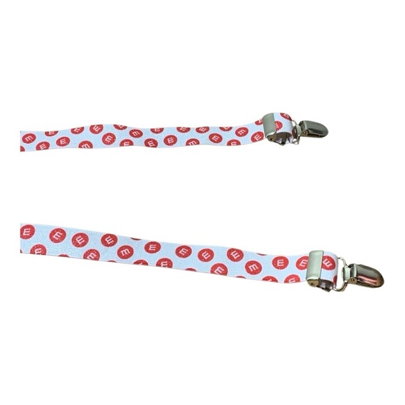 Vintage M&M's Clip On Suspendors - Picture 4 of 5